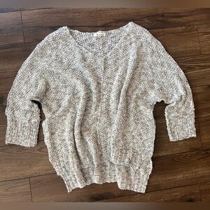 Women's Miracle White/Gray Knit Sweater